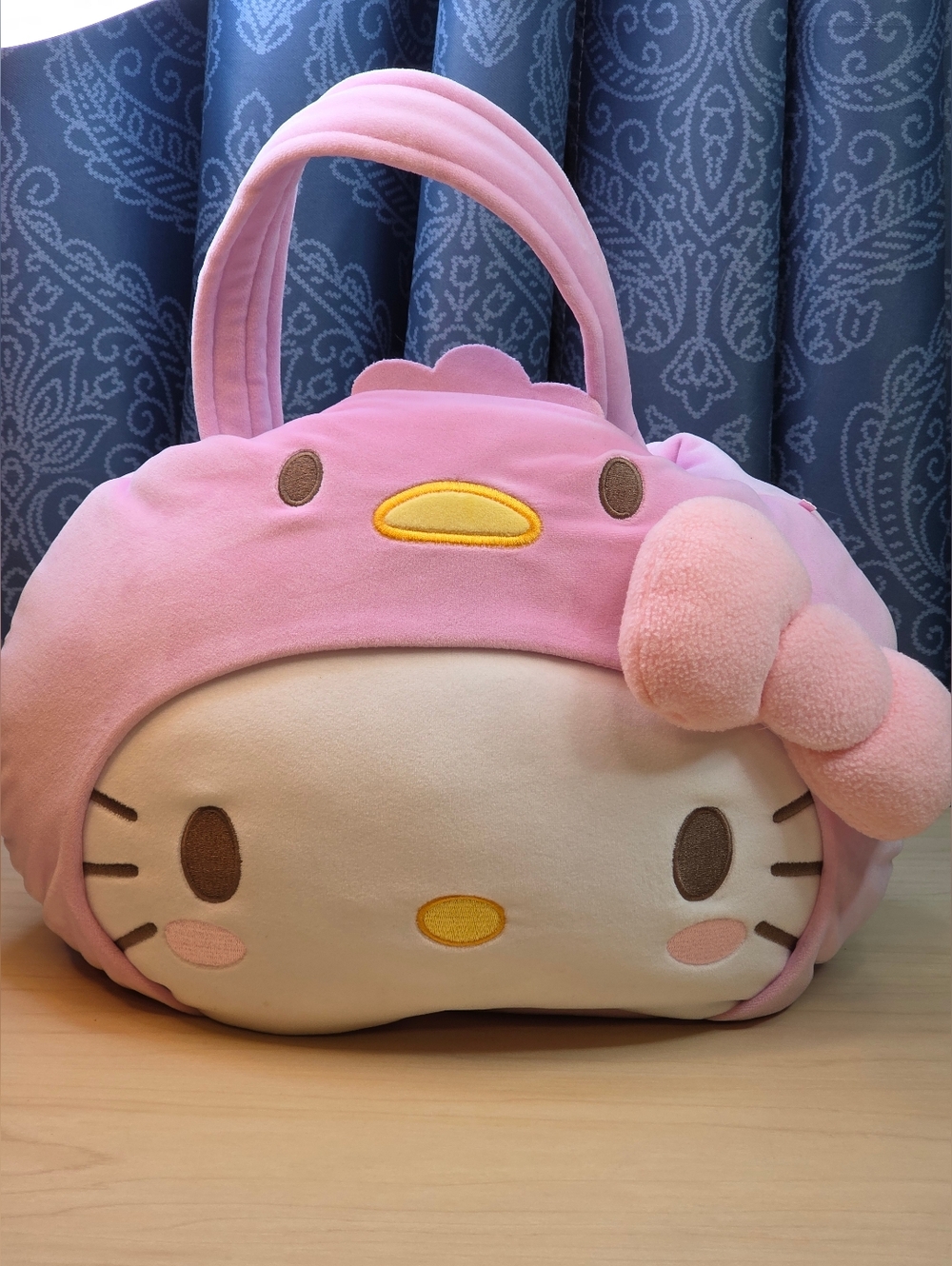 Hello Kitty Plush Candy Pail Tote Pink Easter/Halloween Like New 2025